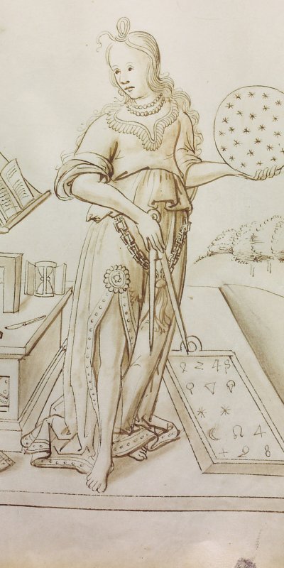 Les neuf Muses : Uranie, Muse de l’astronomie | © Bibliothèque nationale de France
